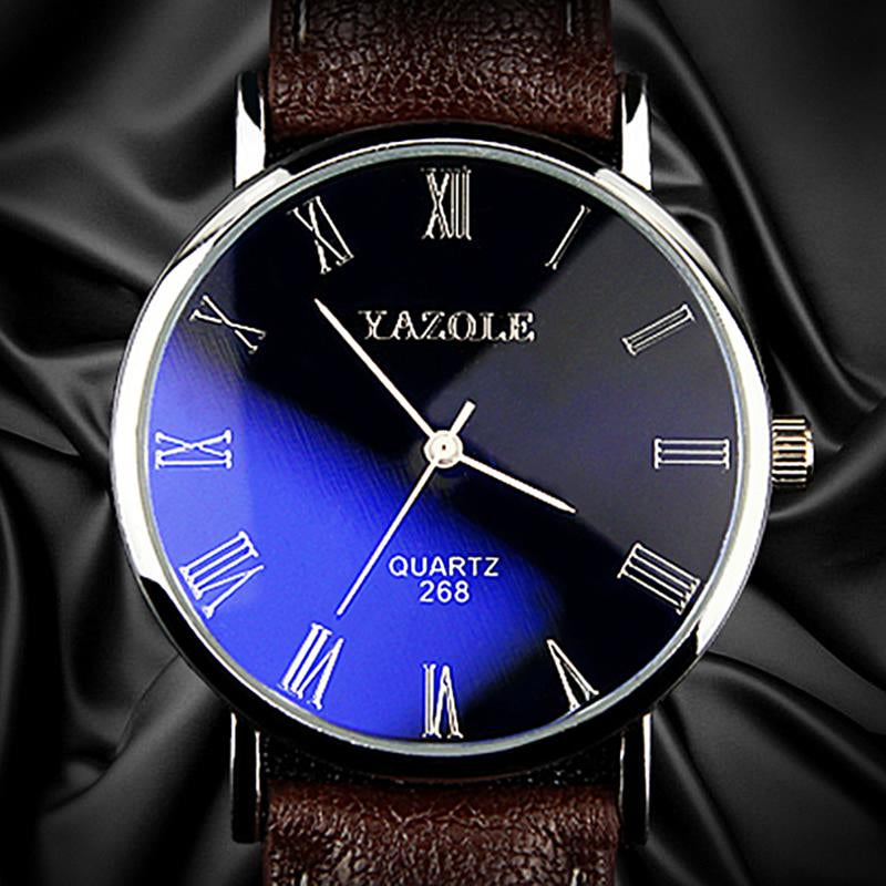 Yazole Watch Simple Style Quartz Watch Business Fashion Unique Leisure Leather Watches