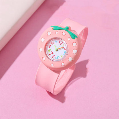 Adorable Children's Cartoon Pattern Quartz Clap Watch