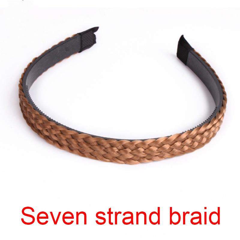 Women Fishbone Braid Lazy Wig Twist Braid Headband