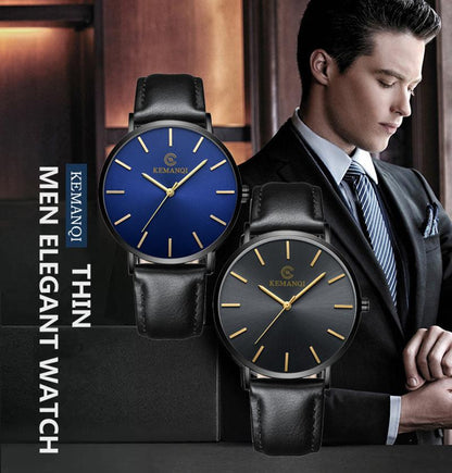 6.5mm Ultra-thin Men's Elegant Fashion Business Quartz Watches