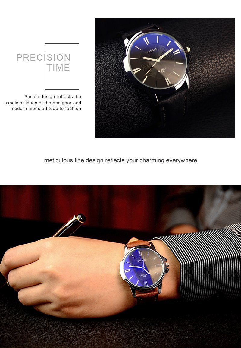 Yazole Quartz Watch Men Top Brand Luxury Famous Wrist Watch Business Quartz-watch