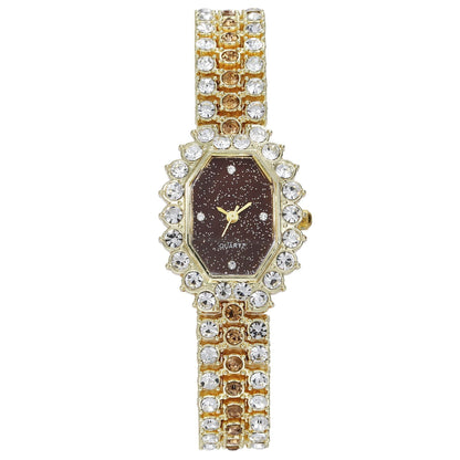 Women Watch Rhinestone Steel Quartz Fashion Wristwatch LLZ13865