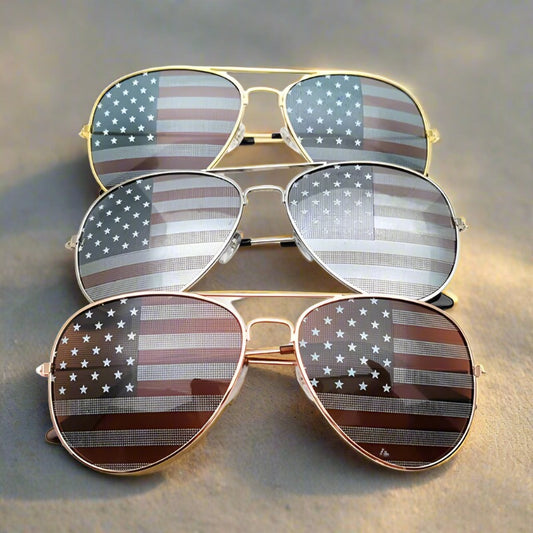 4th of July Independence Day Classic USA Flag Sunglasses