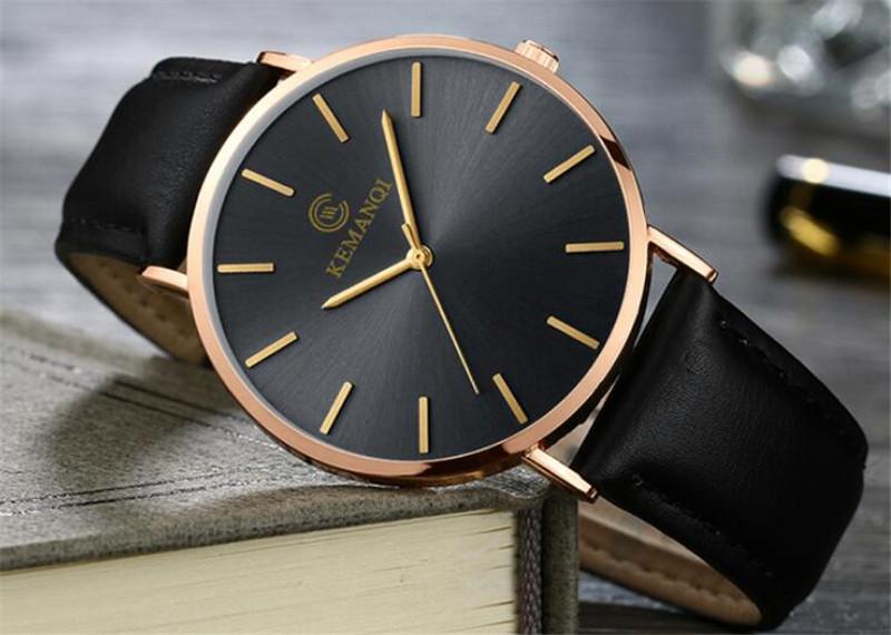 6.5mm Ultra-thin Men's Elegant Fashion Business Quartz Watches