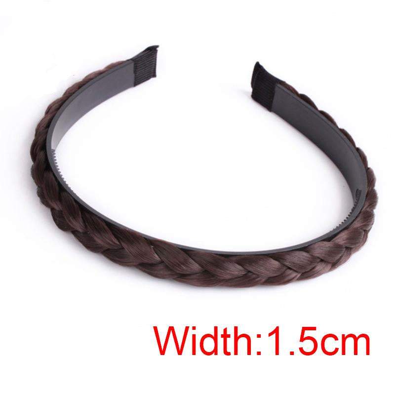 Women Fishbone Braid Lazy Wig Twist Braid Headband