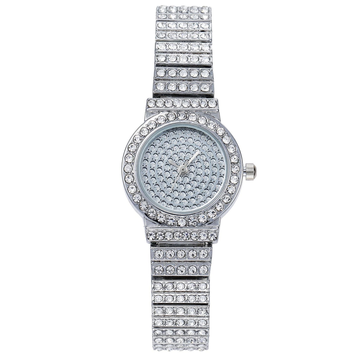 Women Watch Rhinestone Steel Quartz Fashion Wristwatch LLZ13866