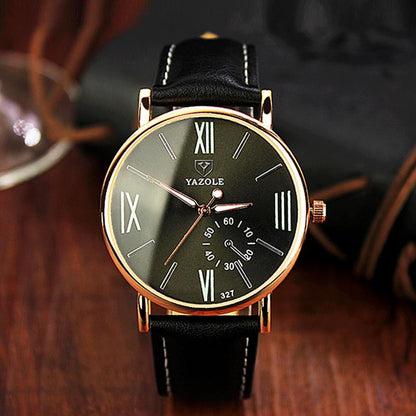 Yazole Watch Fashion Leisure Watches Business Men Luminous Roman Designer Watch