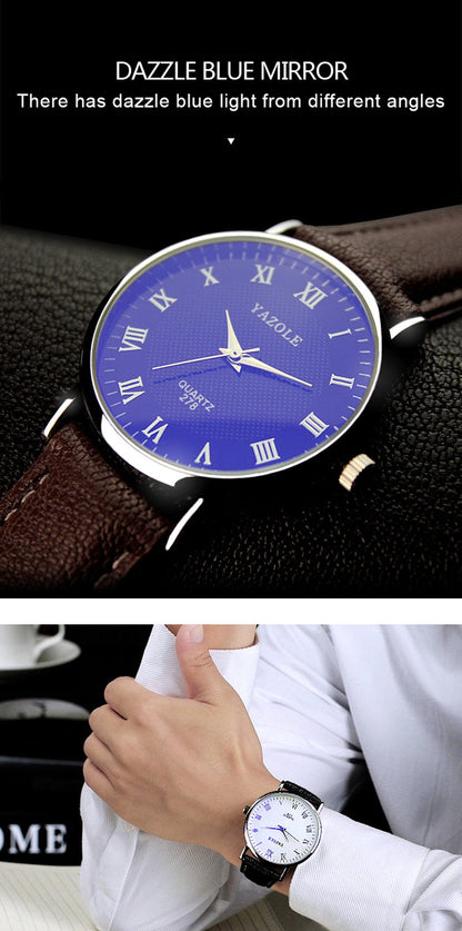 Yazole Watch Simple Blu-ray Quartz Watch Analog Scale Trend Fashion Business Watc