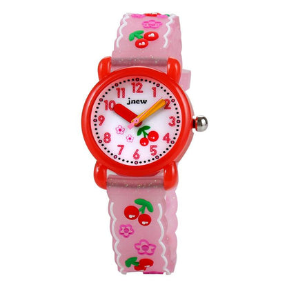 Children's 3d Silicone Student Cute Waterproof Watch