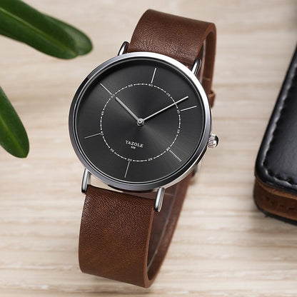 YAZOLE Fashion Vogue Quartz Watch Top Brand Luxury Male Clock Business Men Simple Wristwatch