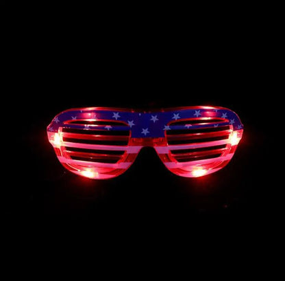 4th of July Party American Flag Independence Day LED Glasses