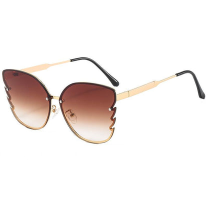 Metal Butterfly Frame Color Sunglasses