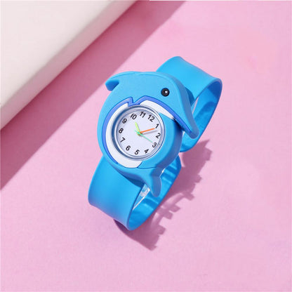 Adorable Children's Cartoon Pattern Quartz Clap Watch