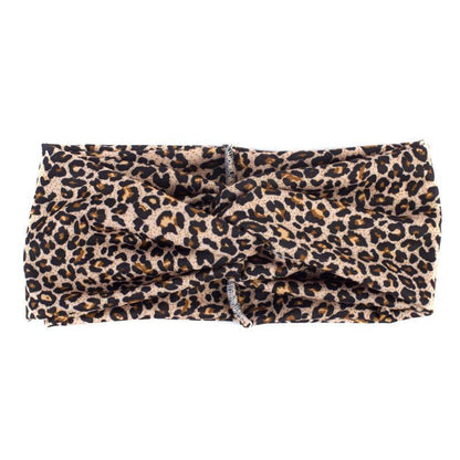 Women Twist Leopard Hairbands Elastic