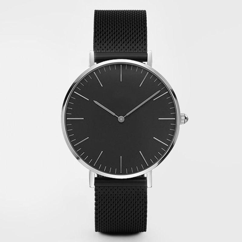 Women's Fashion Ultra-thin Stainless Steel Strap Quartz Watches Simple