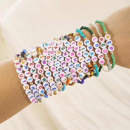 16 Pcs/Set Bohemian Taylor Colorful Rice Ball Bracelet Set