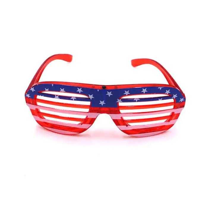 4th of July Party American Flag Independence Day LED Glasses