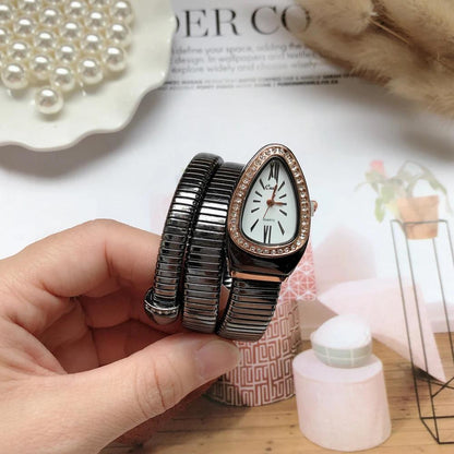 Women Snake Quartz Bangle Watches