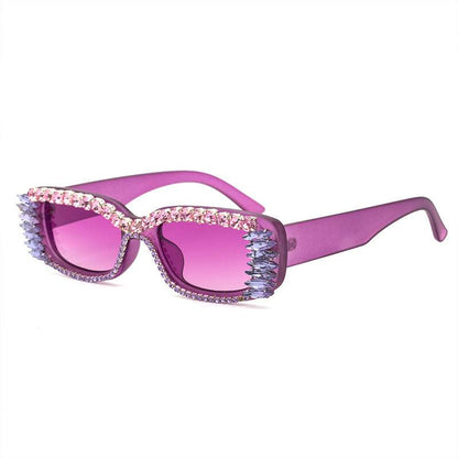 Women's Summer Inlaid Square Sunglasses