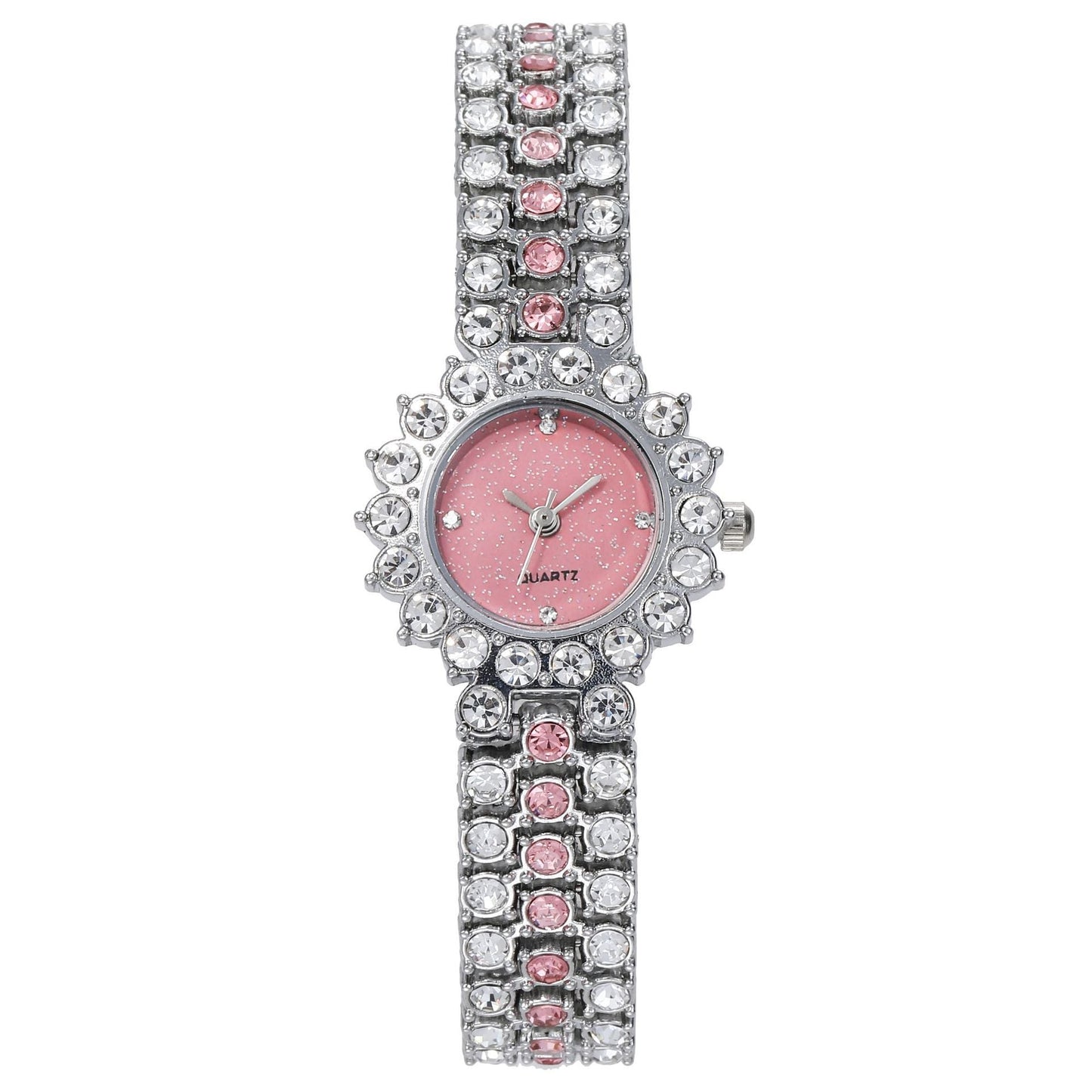 Women Watch Rhinestone Steel Quartz Fashion Wristwatch LLZ13856