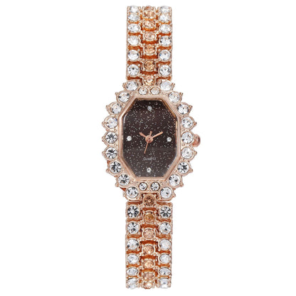 Women Watch Rhinestone Steel Quartz Fashion Wristwatch LLZ13865