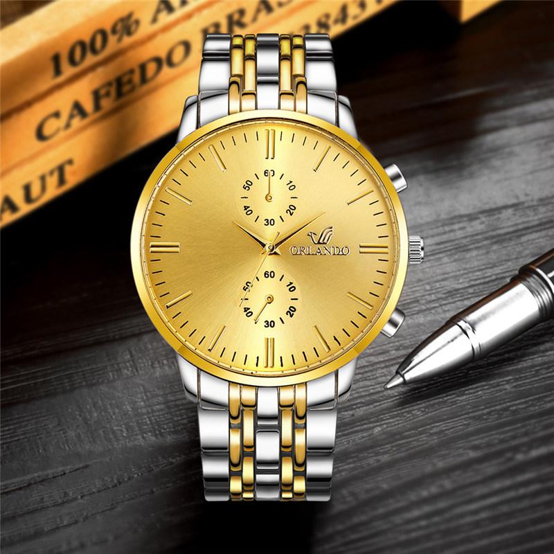 Fashion Men WQuartz Watch Stainless Steel Wristwatch