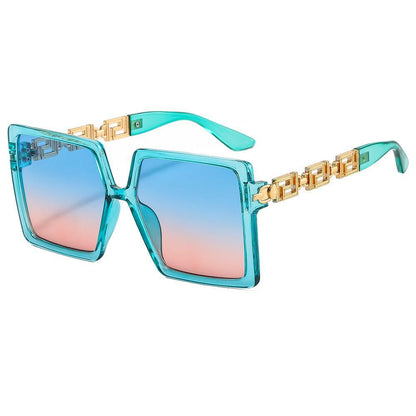 Women Chain Box Summer Sunglasses