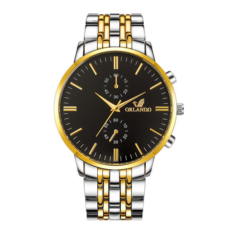 Fashion Men WQuartz Watch Stainless Steel Wristwatch