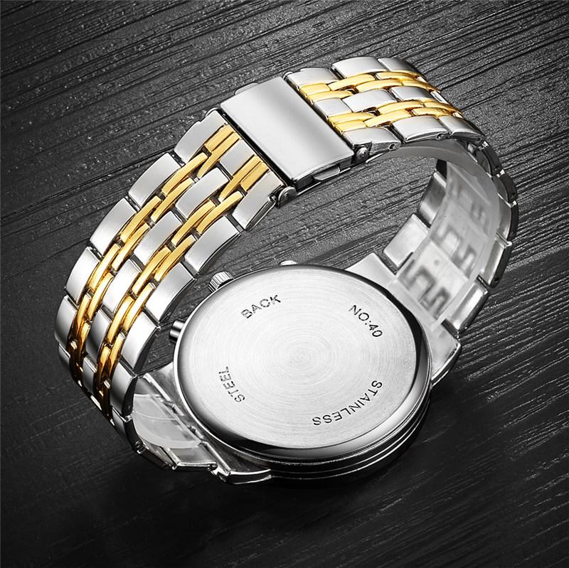 Fashion Men WQuartz Watch Stainless Steel Wristwatch