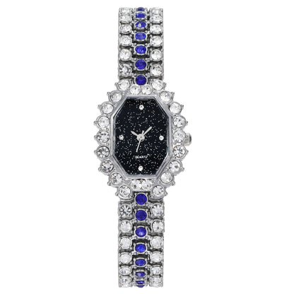 Women Watch Rhinestone Steel Quartz Fashion Wristwatch LLZ13865