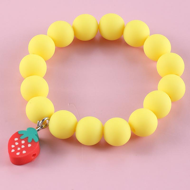 Colorful Soft Clay Beads Fruit Bracelets For Girls