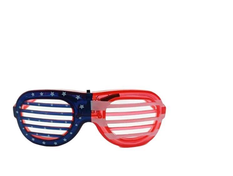 4th of July Party American Flag Independence Day LED Glasses