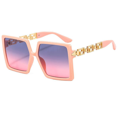 Women Chain Box Summer Sunglasses