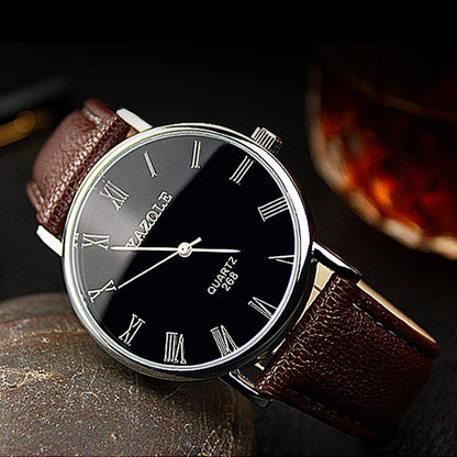 Yazole Watch Simple Style Quartz Watch Business Fashion Unique Leisure Leather Watches