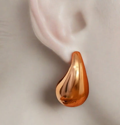 50mm Oversize Droplet Teardrop Dupes Dangle Earrings