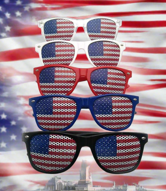 American National Flag Men Women Fashion Sunglasses