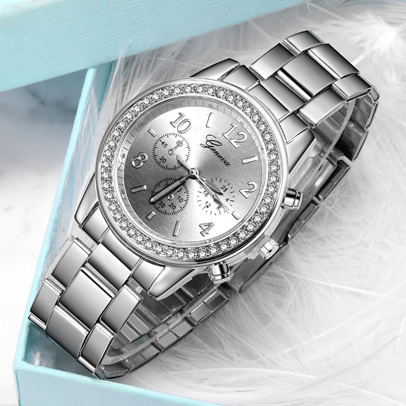 Women Classic Watches Stainless Steel Wristwatch