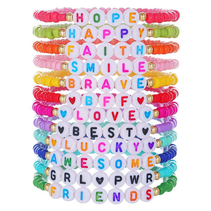 16 Pcs/Set Bohemian Taylor Colorful Rice Ball Bracelet Set