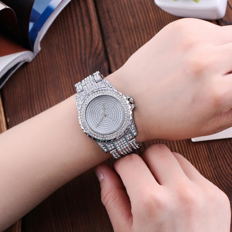 Women Wristwatch Inlaid Rhinestone Quartz Watch