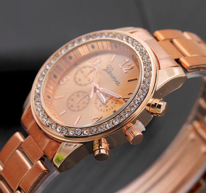 Women Classic Watches Stainless Steel Wristwatch