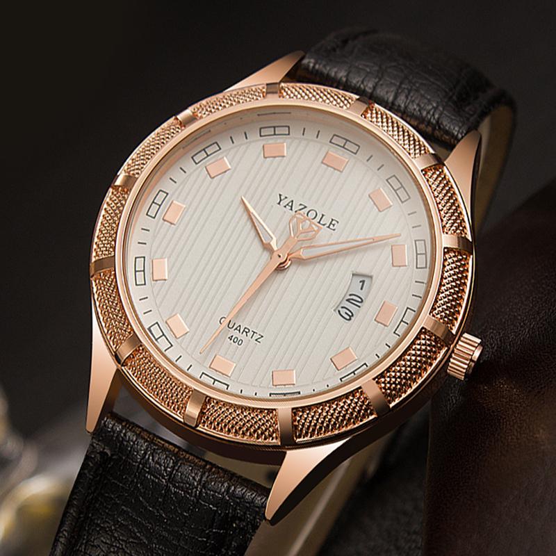 YAZOLE  Top Brand Luxury Men's Watch  Luminous Auto Date Watches Clock