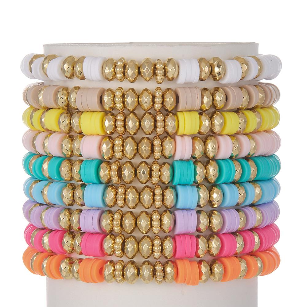 16 Pcs/Set Bohemian Taylor Colorful Rice Ball Bracelet Set