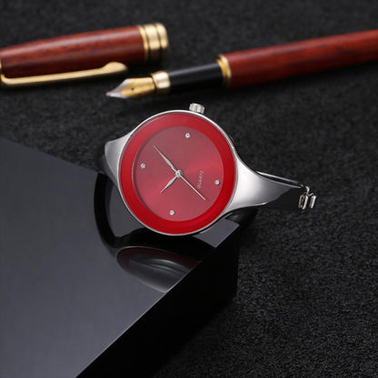 Women Luxury Stainless Steel Bangle Watches Quartz WristWatches