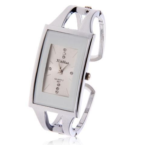 Women Stainless Steel Bangle Watch