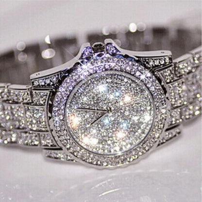 Women Wristwatch Inlaid Rhinestone Quartz Watch