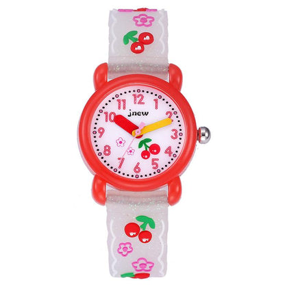 Children's 3d Silicone Student Cute Waterproof Watch