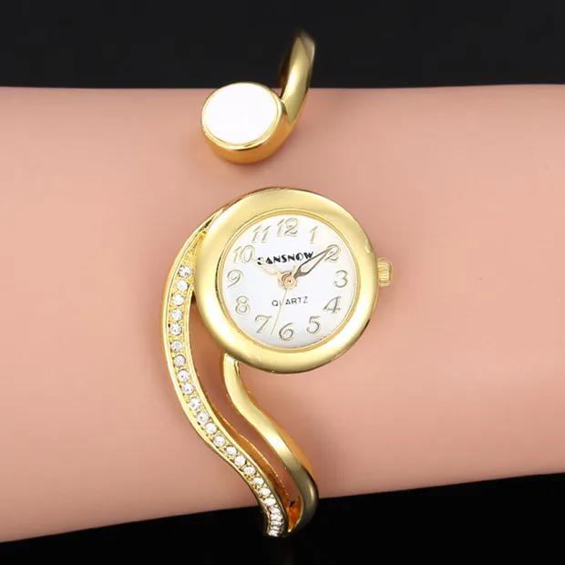 Women Stainless Steel Quartz Bracelet Wristwatch