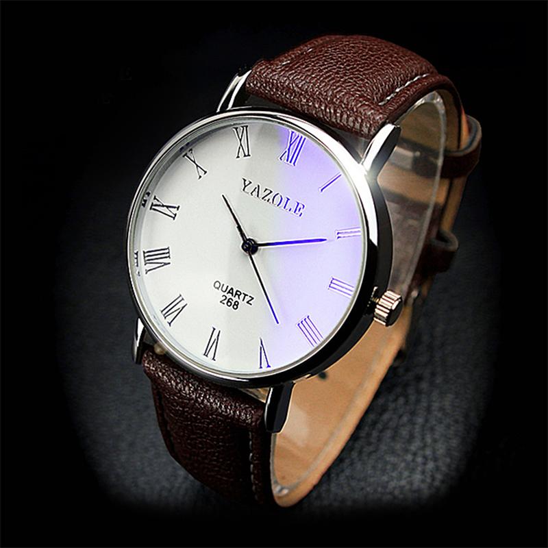 Yazole Watch Simple Style Quartz Watch Business Fashion Unique Leisure Leather Watches