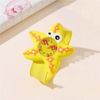 Adorable Children's Cartoon Pattern Quartz Clap Watch