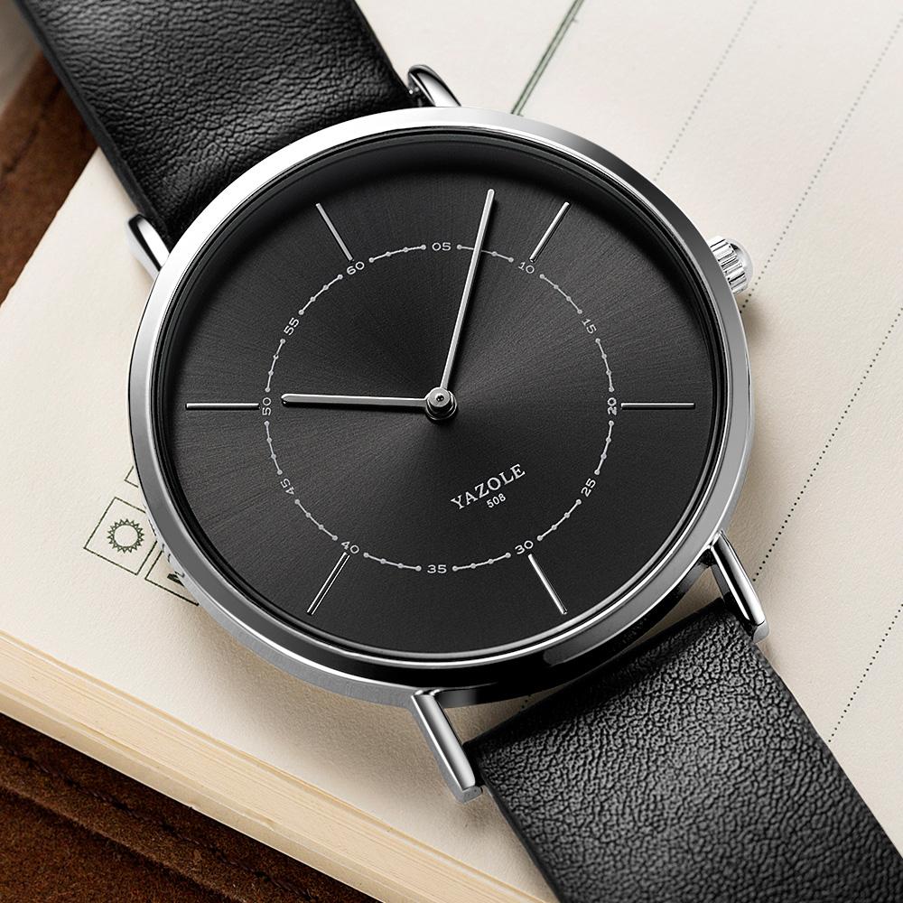 YAZOLE Fashion Vogue Quartz Watch Top Brand Luxury Male Clock Business Men Simple Wristwatch